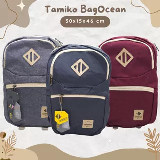 TAS TAMIKO IMPORT MURAH 16 INCHI 3 RUANG MURAH / TAS LAPTOP TAMIKO MIX 2 WARNA SIZE 16 INCHI BAHAN KAIN KANVAS 3 RUANG IMPORT MURAH / RANSEL LAPTOP TAMIKO SELITING ANTI MALING JAS HUJAN TAS IMPORT MURAH / TAS SEKOLAH ANAK SD SMP SMA KULIAH KANVAS ANTI AIR