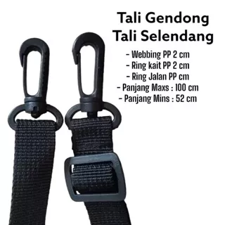 Tali gendong tali tas tali pengait tali webbing 2 cm 1 pcs