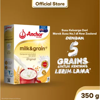 Anchor Milk & Grain Susu Keluarga Original 350g - Susu Bubuk Sereal Cereal | Sarapan Breakfast