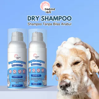 PET DRY SHAMPOO Anjing Kucing 200ml - Shampo Foam Tanpa Bilas - Shampo Kering Hewan Peliharaan - Shampo Mandi Busa Kering Tanpa Air