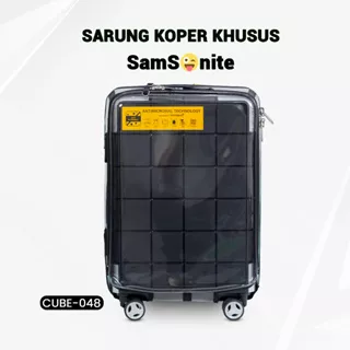 Sarung Koper Quadran Khusus Koper Samsonite Cube 048 Spinner Cover Full Mika