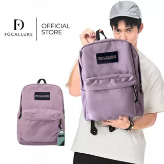 Focallure Bag Backpack Polyester Tas Kuliah Wanita Tas Sekolah Tas Kerja Tas Laptop Tas Exsport Tas Punggung Ransel Pria Wanita PU-013