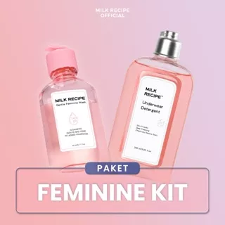 Milk Recipe Bundle Feminine Wash dan Underwear Detergent - Paket Feminine Kit Membersihkan Area Kewanitaan