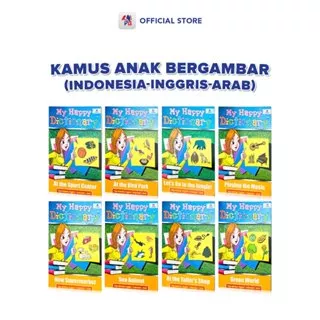 Kamus Bahasa Inggris Kamus My Happy Dictionary Anak 3 Bahasa Bergambar Indonesia Inggris Arab Seri Musik Hewan Burung Olahraga Tanaman Penjahit Hewan Laut Pasar