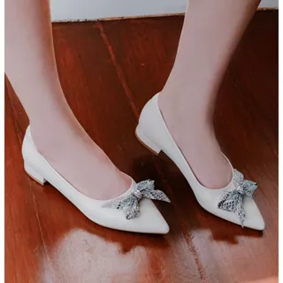 NCY Shoes DAPHNE Flatshoes heels 2cm warna Putih