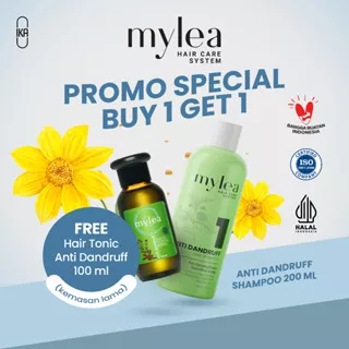 Mylea Anti Dandruff Shampoo 200ml for Oily & Dandruff Hair FREE Hair Tonic Anti Dandruff 100 ml (kemasan lama)