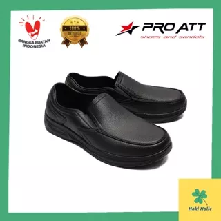 Sepatu Karet Pria Slip On ATT 668 Hitam Sepatu Pantofel Pria Kerja Casual Ringan dan Anti Air