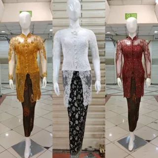 kebaya pengantin putih / kebaya payet pengantin / kebaya akad nikah / kebaya modern murah / kebaya wisuda