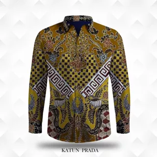 Kain Batik Tulis Katun Prada Pola Kemeja Pria Exclusive - BP 01