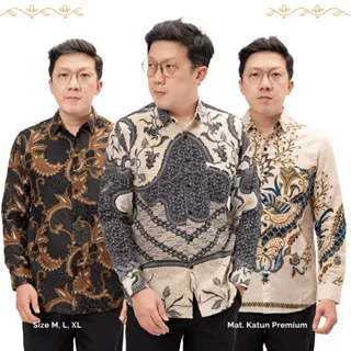 Jane Frey Clothing Best Seller Kemeja Batik | Freypv 8116 Slimfit Long Batik Floral M-XL Kemeja Batik