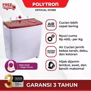 Mesin cuci POLYTRON Primadona Giant 2 tabung 7Kg PWM 701R