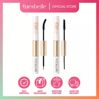 Tuesbelle - FOCALLURE 2in1 Waterproof Mascara & Eyeliner | 2 In 1 Waterproof Maskara & Eyeliner fiber