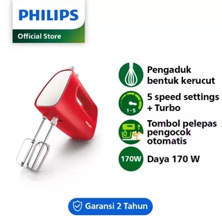 Philips HR1552/10 Daily Collection Mixer - 170W, Pengocok Telur, Pengocok Adonan Kue