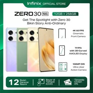 Infinix Zero 30 5G - Up to 21GB Extended RAM - Dimensity 8020 - 6.78 Amoled 3D Curved Display 144Hz - 108MP 