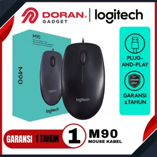 Logitech M90 Wired Mouse Optical USB Mouse Kabel Logitech - Garansi Resmi 1 Tahun