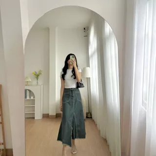 GWEN - Bora Skirt | Long Skirt | Denim Skirt | Rok Panjang | Minimalist