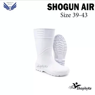 Sepatu Boots SHOGUN AIR PUTIH Size 39-43- Antibakterial