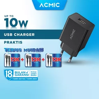 ACMIC CWC01 USB Charger 10W Power Adaptor 5V 2A Fast Charging 10 Watt