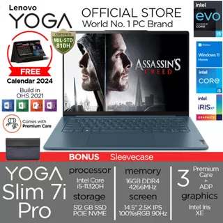 Lenovo Yoga Slim 7i Pro 14IHU5 Intel Core i5 11320H 16GB 512ssd IrisXE W11+OHS 14 2.5K IPS Blit 3Yr+ADP