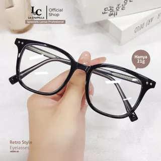 La Chapella Kacamata Anti Radiasi Lensa Minus Photocromic Anti Blueray Wanita Pria Terbaru Kacamata TR90 Bentuk Kotak Fashion Glasses Style 17133