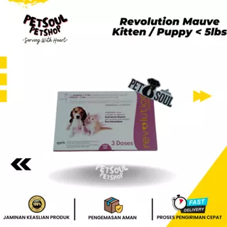 Revolution Mauve Kitten / Puppy < 5lbs / Revolution obat kutu anakan anjing/ kucing dibawah 2,5kg