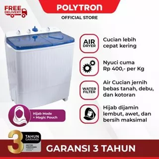 Mesin cuci POLYTRON Primadona Giant 2 tabung 7Kg PWM 701B