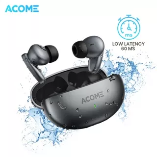 ACOME TWS GAMING T8 TWS ANTI DELAY LOW LATENCY 60 MS / Headset Wireless Earphone Bluetooth 5.3 IPX5 Waterproof Latensi Rendah 60ms Original - Garansi Resmi 1 Tahun