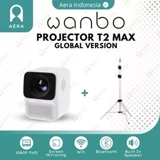 WANBO | Wanbo T2 Max + TRIPOD Smart Projector | Wanbo T2 Max Proyektor Android 1080P | Wanbo T2 Max LCD Proyektor | wanbo t2 max smart projector android 1080p 4k proyektor mini portable