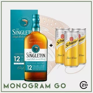 Singleton 12 Years Old Luscious Nectar 700ml + 3 Can Schweppes Tonic Water 250ml