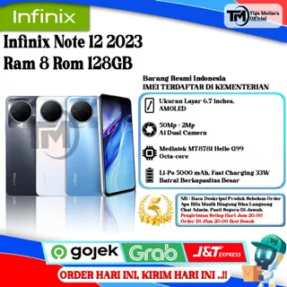 Infinix Note 12 2023 Ram 8 Rom 126GB | 256GB Segel Original & Bergaransi Resmi
