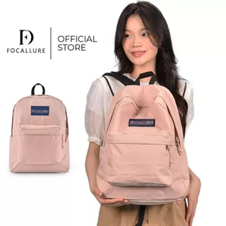 Focallure Bag Backpack Polyester Tas Kuliah Wanita Tas Sekolah Tas Kerja Tas Laptop Tas Exsport Tas Punggung Ransel Pria Wanita P-007