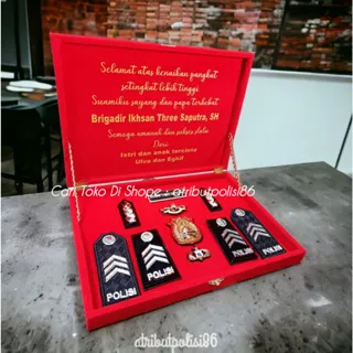 PANGKAT BRIGADIR SATU SET BOX BISA CUSTOM UCAPAN