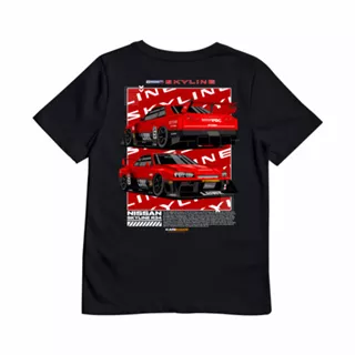 KRMK Kaos T Shirt Anak NISSAN SKYLINE R34 BNR34 LBWK LIBERTY WALK 2023 V2 Kaos Otomotif