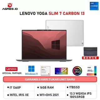 LENOVO YOGA SLIM 7 CARBON 13 TOUCH I7 1360P 16GB 1TB W11+OHS 13.3WQXGA 3Y PREM+2ADP GRY -28ID