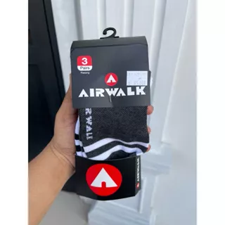 KAOS KAKI AIRWALK UNISEX ANKLE SOCKS AIWLQA23053M 3PAIRS ORIGINAL