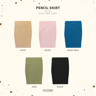 KYLIE ME | PENCIL SKIRT BOHOPANNA | ROK PENCIL ANAK LUCU