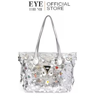 EYE THEME ~ Tas Wanita Yoxila Sequins Badges Eye Theme Tote Bag 9454-434