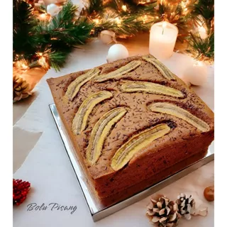 Bolu Pisang / Banana Cake Ukuran 20x20x7cm