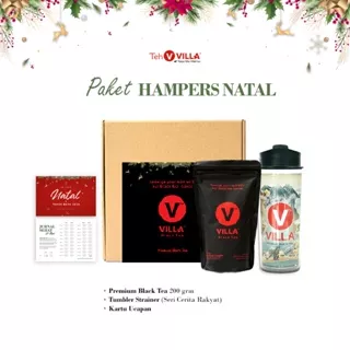 Teh Villa, Paket Hampers (1 Premium Black Tea + 1 Tumbler Rambun Pamenan)