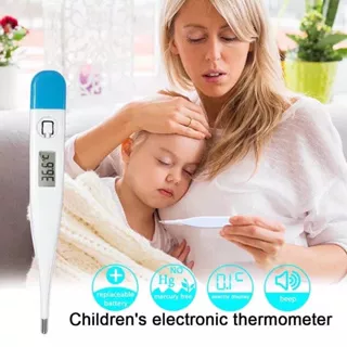 Thermometer Digital Anak & Bayi / Alat Pengukur Suhu Badan / Thermometer Ketek / Digital Thermometer Larisaminhelm.acc