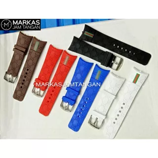 Tali Karet PREMIUM Jam Tangan Gucci Rubber Strap size cowok TERMURAH TERLARIS