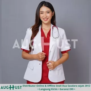 JAS DOKTER WANITA LENGAN PENDEK SNELI WANITA LENGAN PENDEK JAS DOKTER DUA SAUDARA SNELI DUA SAUDARA