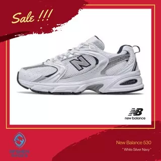 Sepatu Original Women New Balance 530 White Silver Navy BNIB