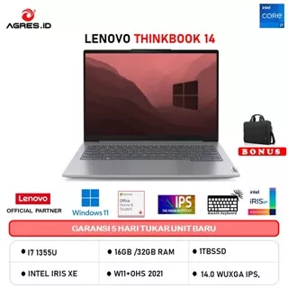 LENOVO THINKBOOK 14 I7 1355U 32GB 1TB IRISXE W11+OHS 14.0 WUXGA 2YR -C2ID