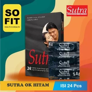 Kondom Sutra Ok Hitam Isi 24 Pcs / Kondom Import / Kondom Murah SOFIT