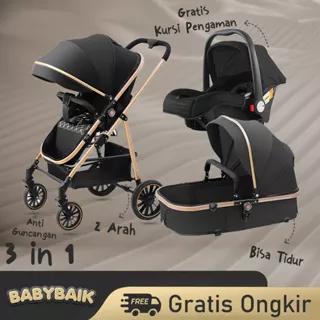 Stroller Bayi Mewah Elegan-Travelling /For Newborn/Dorongan Bayi Stroller Lipat/Dapat Dilipat/Dorong Bayi/Perlengkapan Bayi/Multifungsi/kereta dorong/Baru Lahir