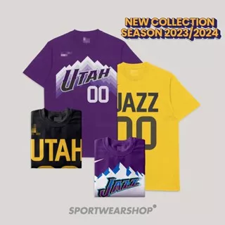 Tshirt - Baju kaos basket premium NBA Utah Jazz 23 Lauri Markanen - Icon - Statement - City 2023 Edition