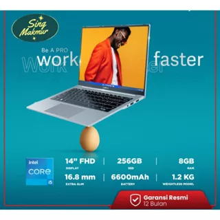 ADVAN Notebook Laptop Workpro Intel I5 14'' FHD IPS 8GB 256GB Win 11