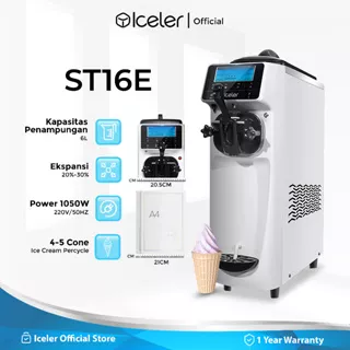 Iceler Mesin Soft Es Krim Ice Cream Maker 1 Tuas