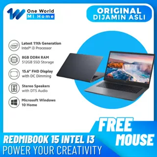 EX DISPLAY / EX DEMO Laptop RedmiBook Redmi Book 15 8/256GB & 8/512GB RAM 8GB ROM 512GB FHD 15 Inch Original Garansi Resmi